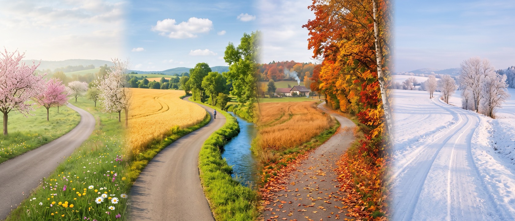 Ein Weg durch die vier Jahreszeiten